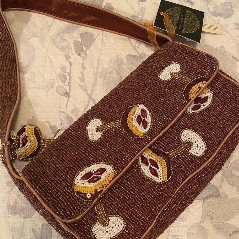 NWT 🍸 ‘Espresso Martini’  Beaded Shoulder Bag